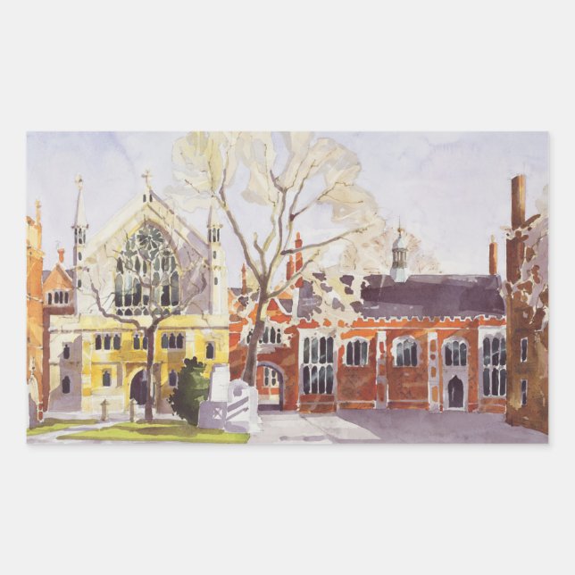Chapel and Hall Lincoln's Inn Rectangular Sticker (Front)
