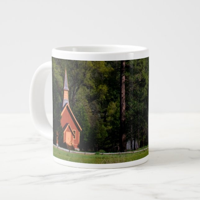 Chapel at Yosemite Giant Coffee Mug (Front Left)