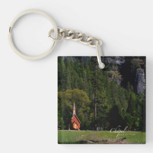 Chapel at Yosemite Keychain