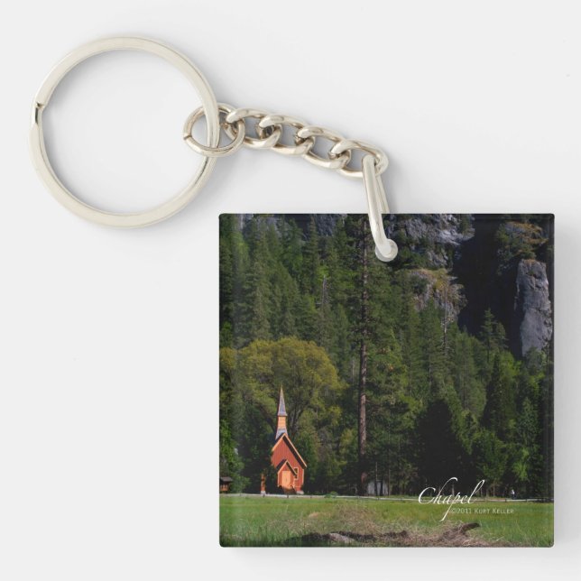 Chapel at Yosemite Keychain (Front)