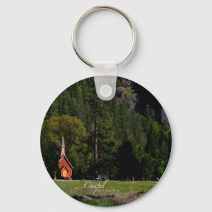 Chapel at Yosemite Keychain