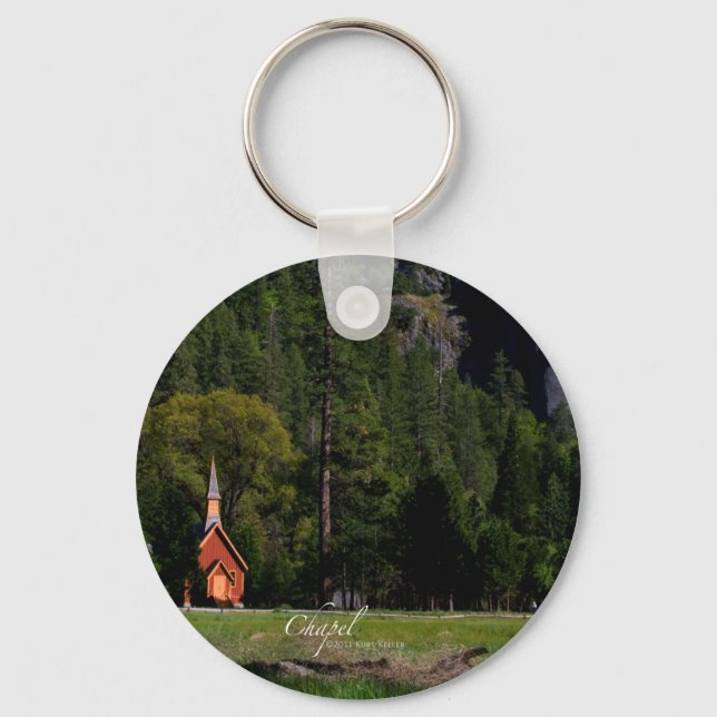 Chapel at Yosemite Keychain (Front)