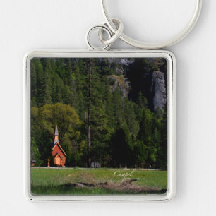 Chapel at Yosemite Keychain