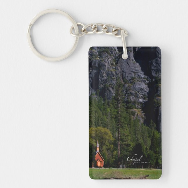 Chapel at Yosemite Keychain (Front)