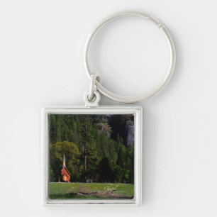 Chapel at Yosemite Keychain
