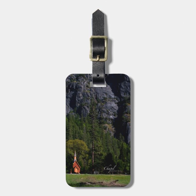 Chapel at Yosemite Luggage Tag (Front Vertical)