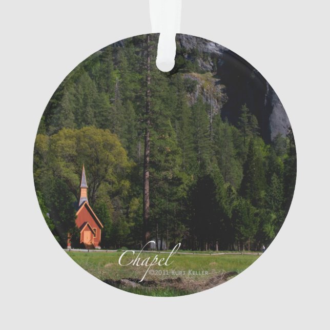 Chapel at Yosemite Ornament (Back)