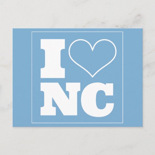Chapel Hill NC Tailgate Invitation Postcard