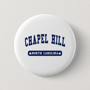 Chapel Hill North Carolina College Style tee shirt Button