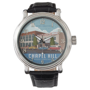 Chapel Hill North Carolina Historic Travel Poster Watch