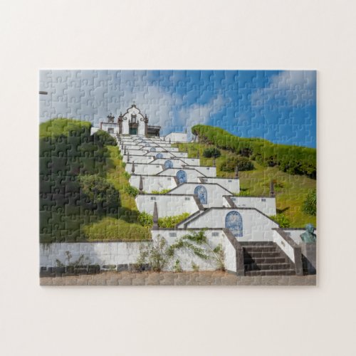 Chapel in Azores islands Jigsaw Puzzle