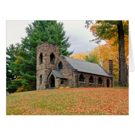 Chapel in fall cards (Front Horizontal)