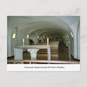 Chapel In The Catacomb Beneath St Peter's Basilica Postcard by allchristian at Zazzle