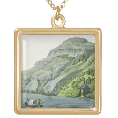 Chapel of William Tell from Customs of the Vario Gold Plated Necklace