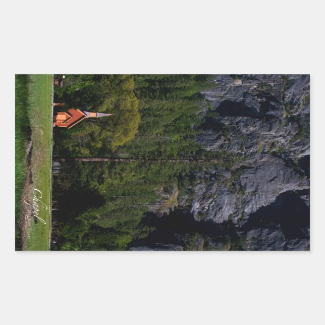 Chapel Rectangle Sticker (Front)