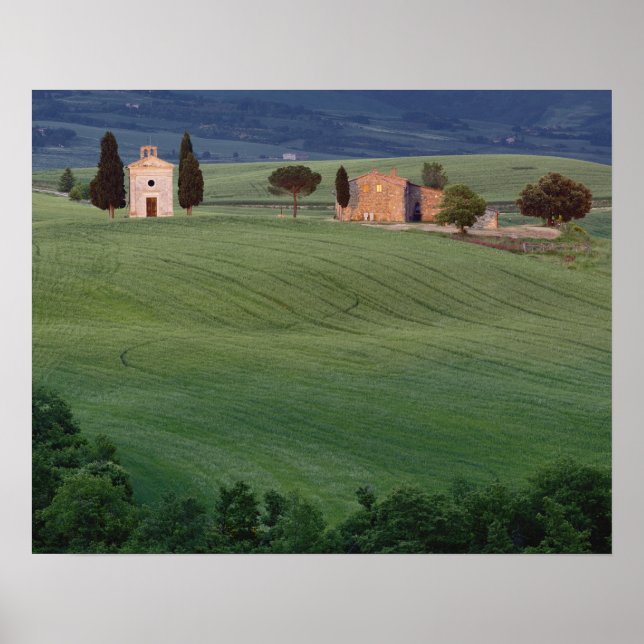 Chapel San Quirico d'Orcia, Tuscany, Italy Poster (Front)