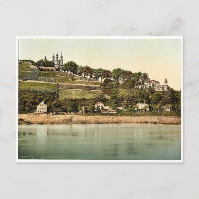 Chapel, Wurzburg, Bavaria, Germany rare Photochrom Postcard (Front)