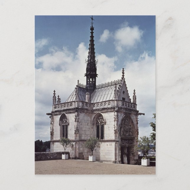 Chapelle Saint-Hubert of the Chateau Amboise Postcard (Front)