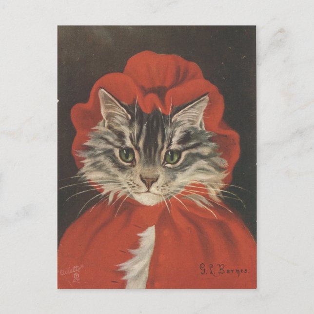 Chaperon rouge chat postcard (Front)