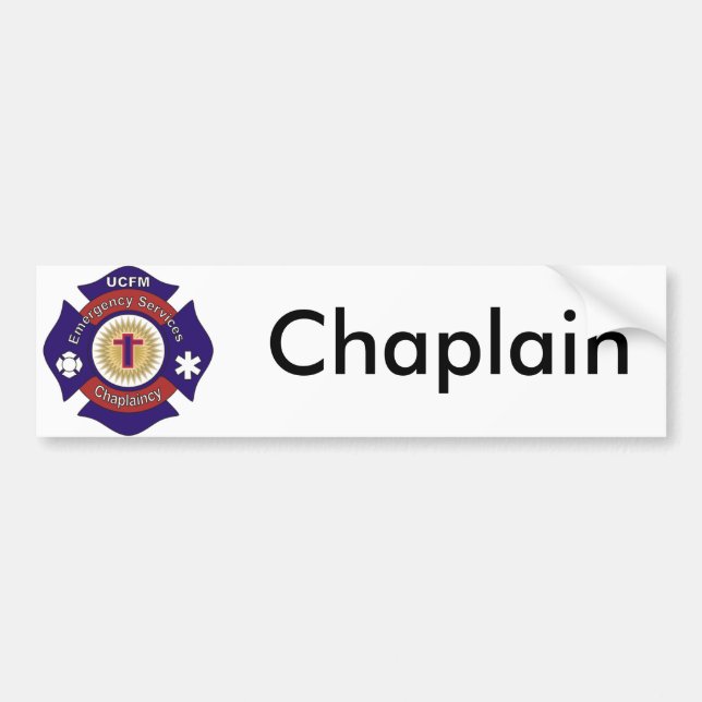 Chaplain Bumper Sticker (Front)