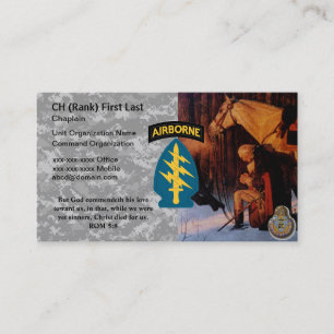 Chaplain Business Card (George Washington Praying)