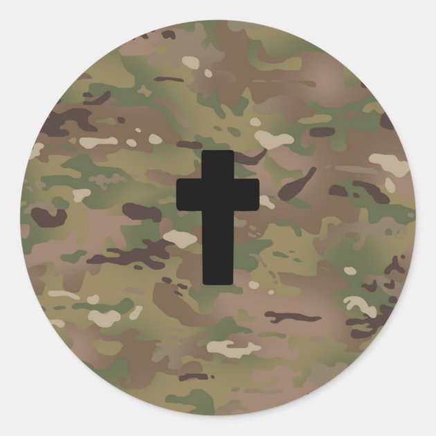 Chaplain Corps Insignia Sticker - "For God And Country" Pro Deo Et Patria Decal 1.25" Wide