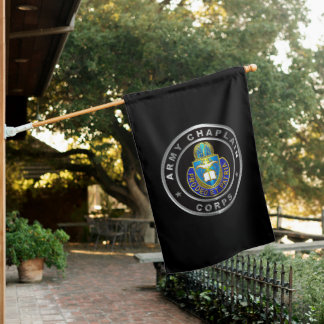 Chaplain Corps Army Veteran   House Flag
