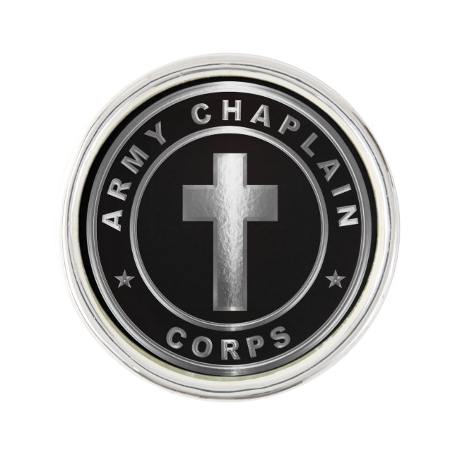 Chaplain Corps Army Veteran  Lapel Pin (Front)