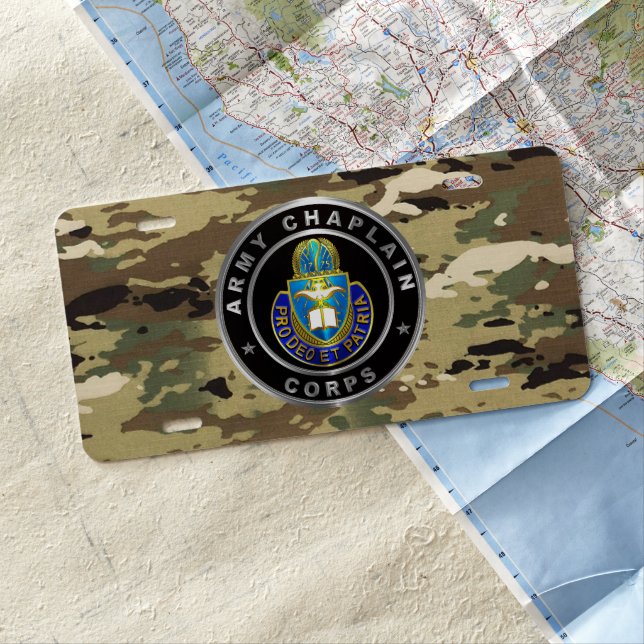Chaplain Corps License Plate (In Situ)