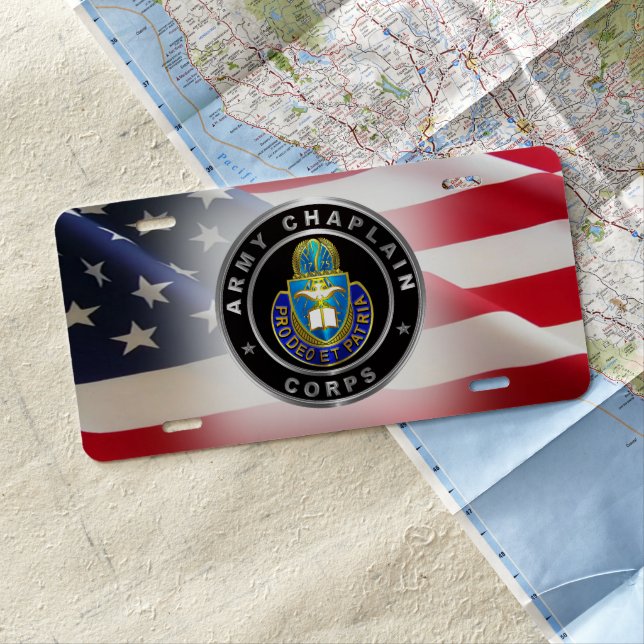 Chaplain Corps License Plate (In Situ)