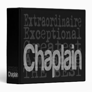 Chaplain Extraordinaire 3 Ring Binder