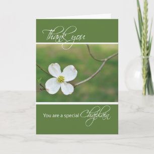 Chaplain Thank You Dogwood Blossom Card