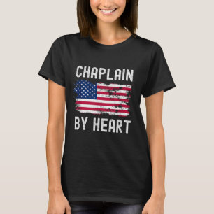 Chaplain Usa Flag Profession Retro Job Title T-Shirt