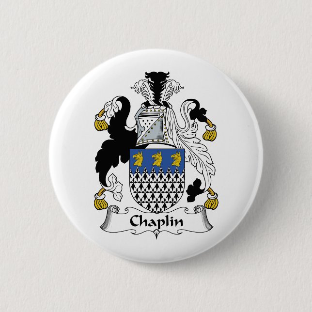 Chaplin Family Crest Pinback Button (Front)