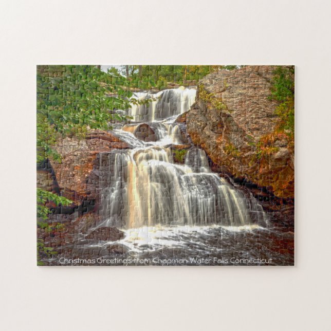 Chapman Water Falls  Connecticut. Jigsaw Puzzle (Horizontal)