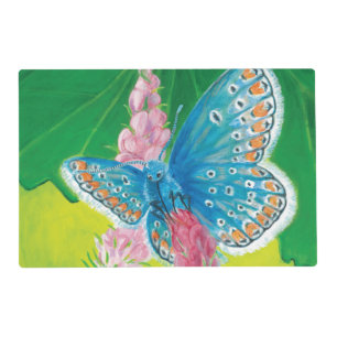 Chapmans blue butterfly (Polyommatus thersites) Placemat