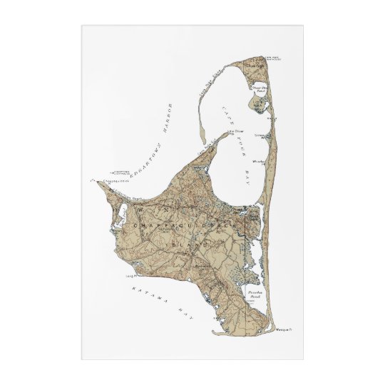 Chappaquiddick Island Acrylic Print | Zazzle.com