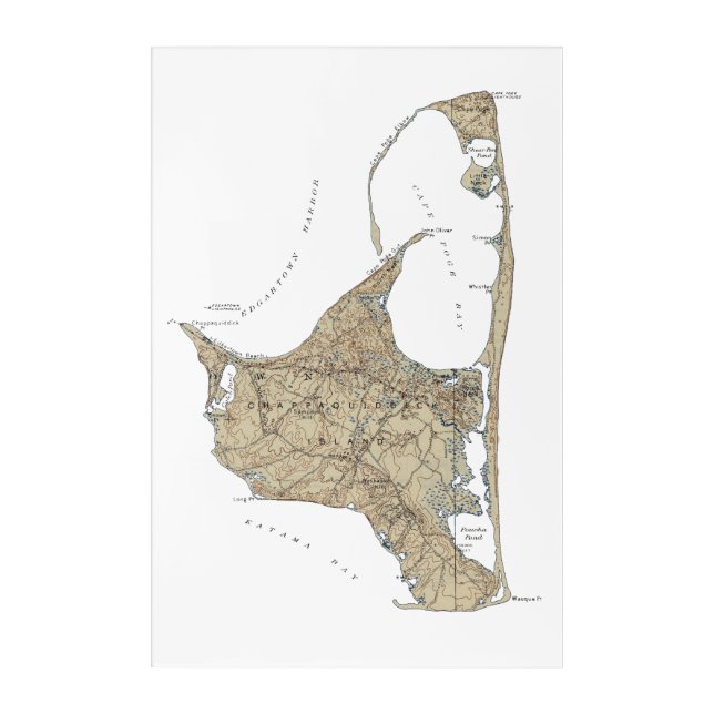 Chappaquiddick Island Acrylic Print (Front)