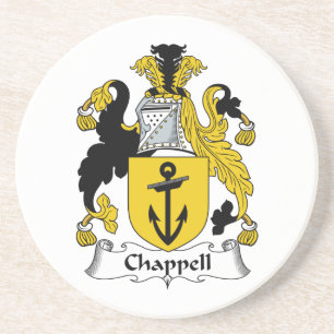 Chappell Family Crest Sandstone Coaster