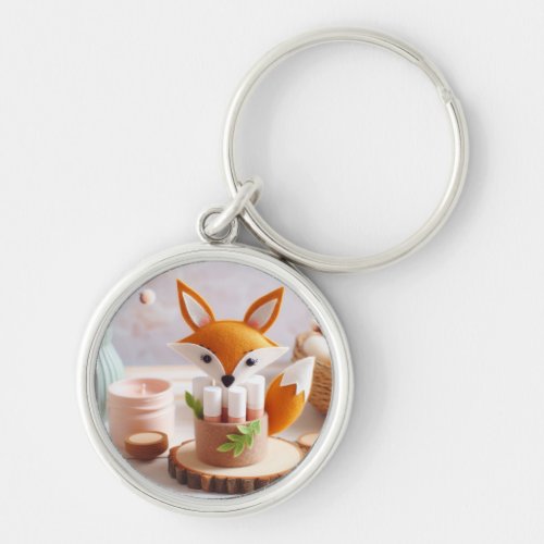 Chapstick Fox Adorable Keychain