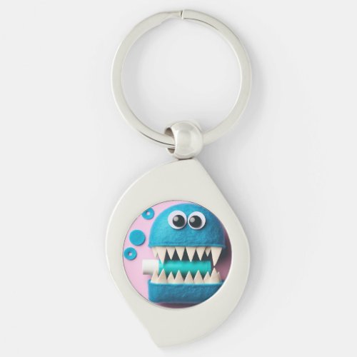 Chapstick Monster Mouth Keychain