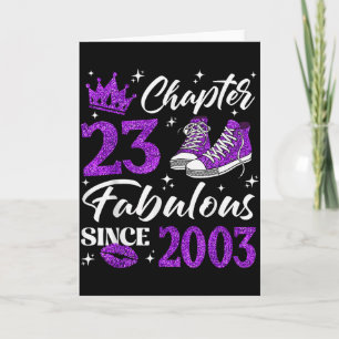 Chapter 23 Fabulous Since 2003 23rd Birthday Women Card