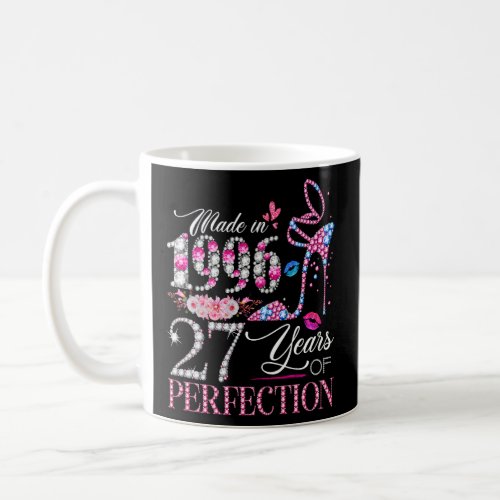 Chapter 27 27 Year Old Made In 1996 Floral 27th Bi Coffee Mug