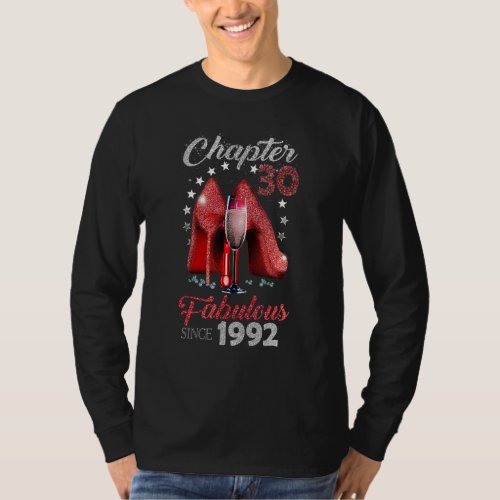 Chapter 30 Fabulous Since 1992 30th Birthday  For  T_Shirt