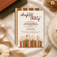 Chapter 30 Fall Wildflowers Bookish 30th Birthday