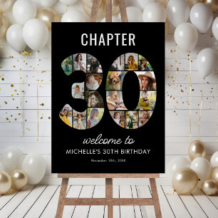 Chapter 30 Photo Collage Birthday Display Foam Board