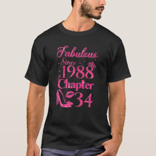 Chapter 34 Fabulous Since 1988 34Th Birthday T-Shirt