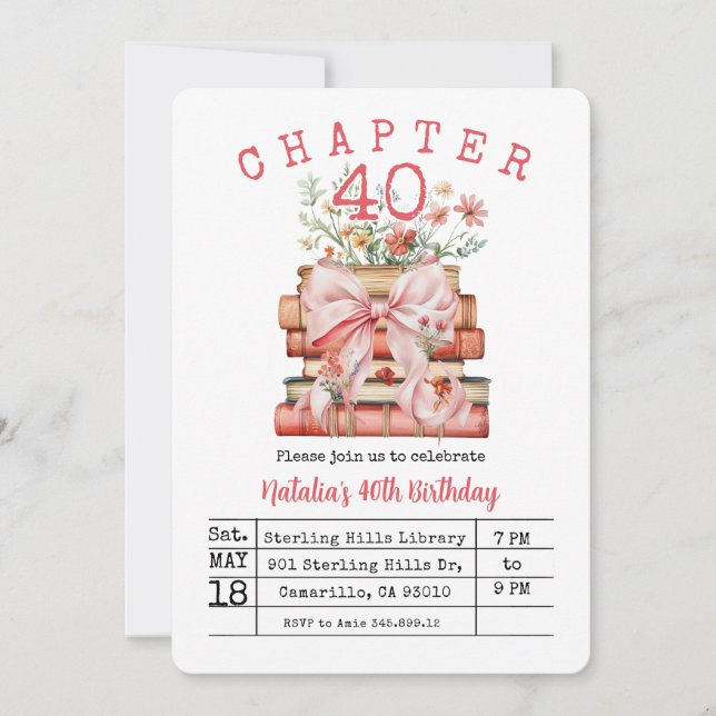 Chapter 40 Birthday Invitation (Front)