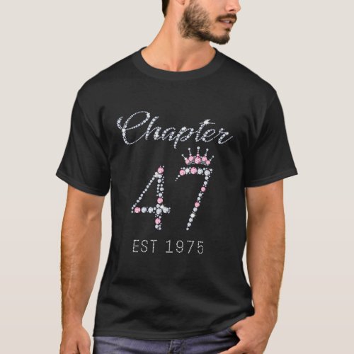 Chapter 47 Est 1975 47Th For T_Shirt