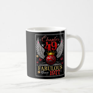 Chapter 49 Fabulous Est. 1977 Disco Ball 49th Birt Coffee Mug